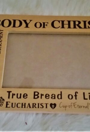 Body of Christ First Holy Communion Wood Photo Frame