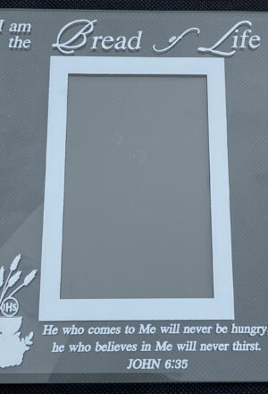 I am the Bread of Life First Holy Communion Glass Photo Frame